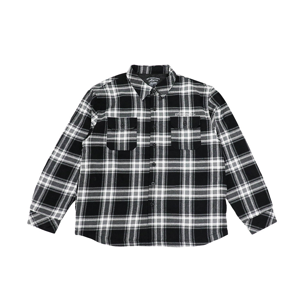 Get Home Safe Big Homie Embroidered Flannel Jacket