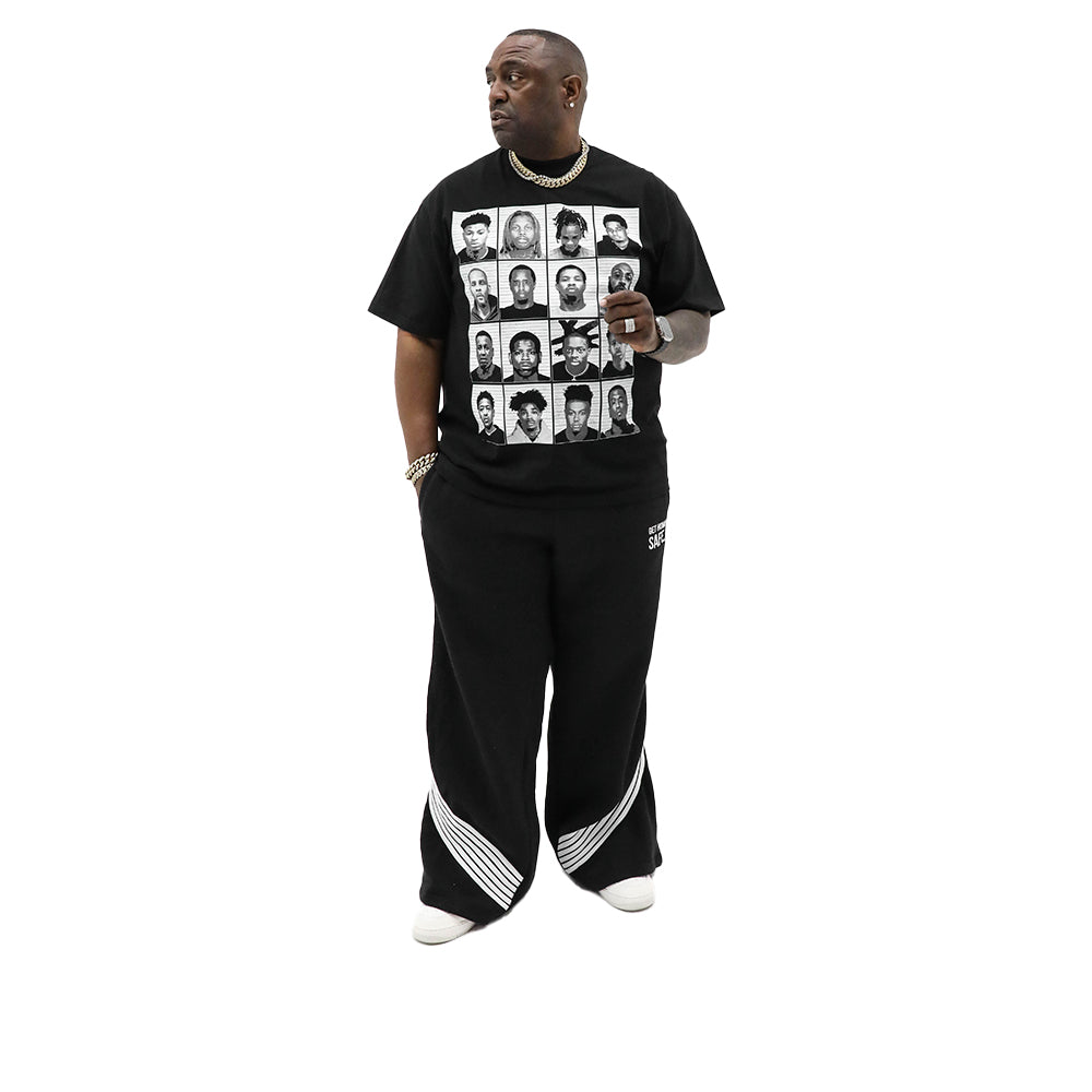 Get Home Safe Embroidered Wide-leg Sweatpants