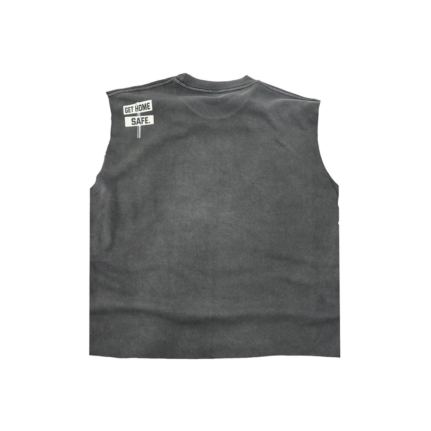 Newspaper Tee Cream & Vintage black sleeveless edition