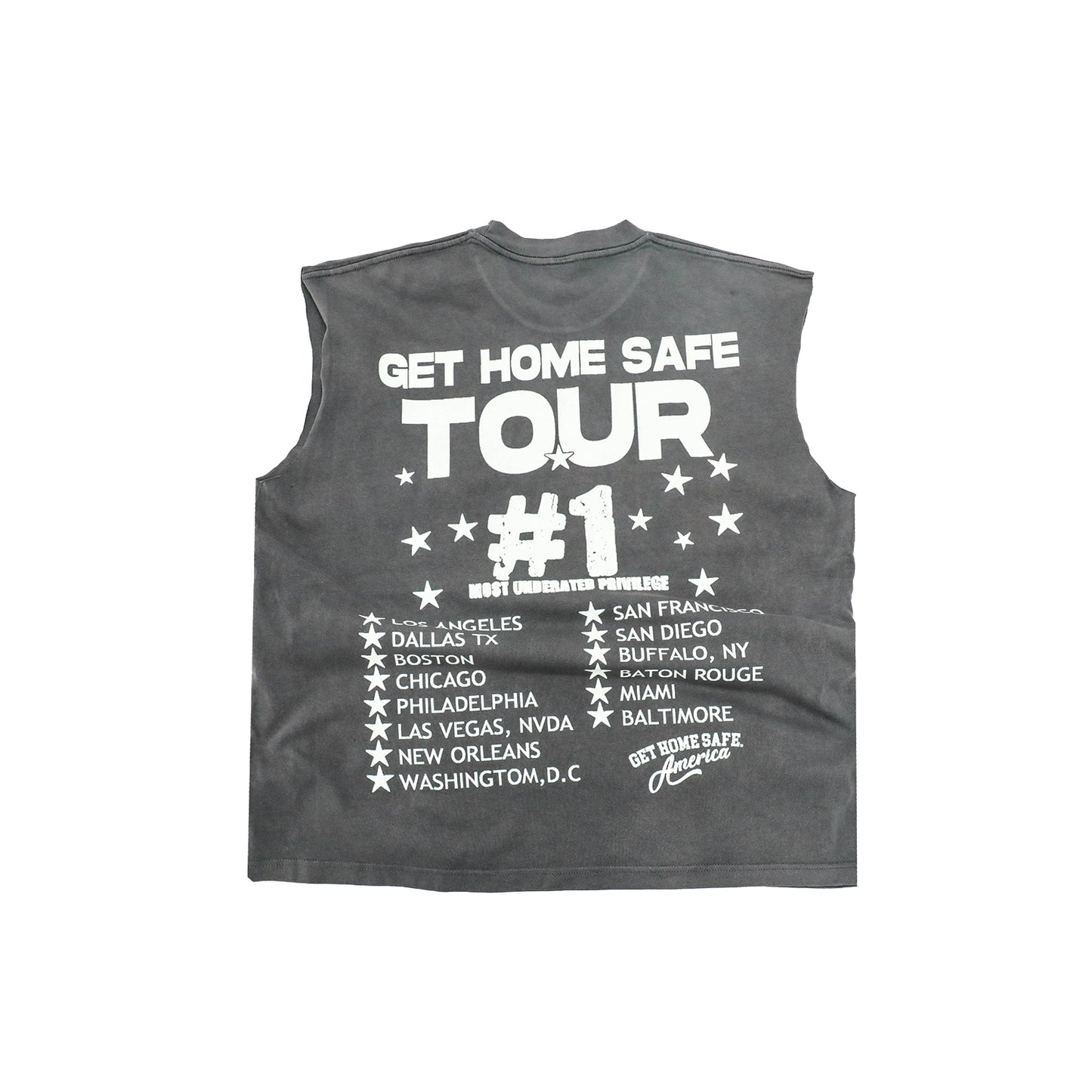 GHSA Race Tour Tee Cream & Vintage black edition sleeveless
