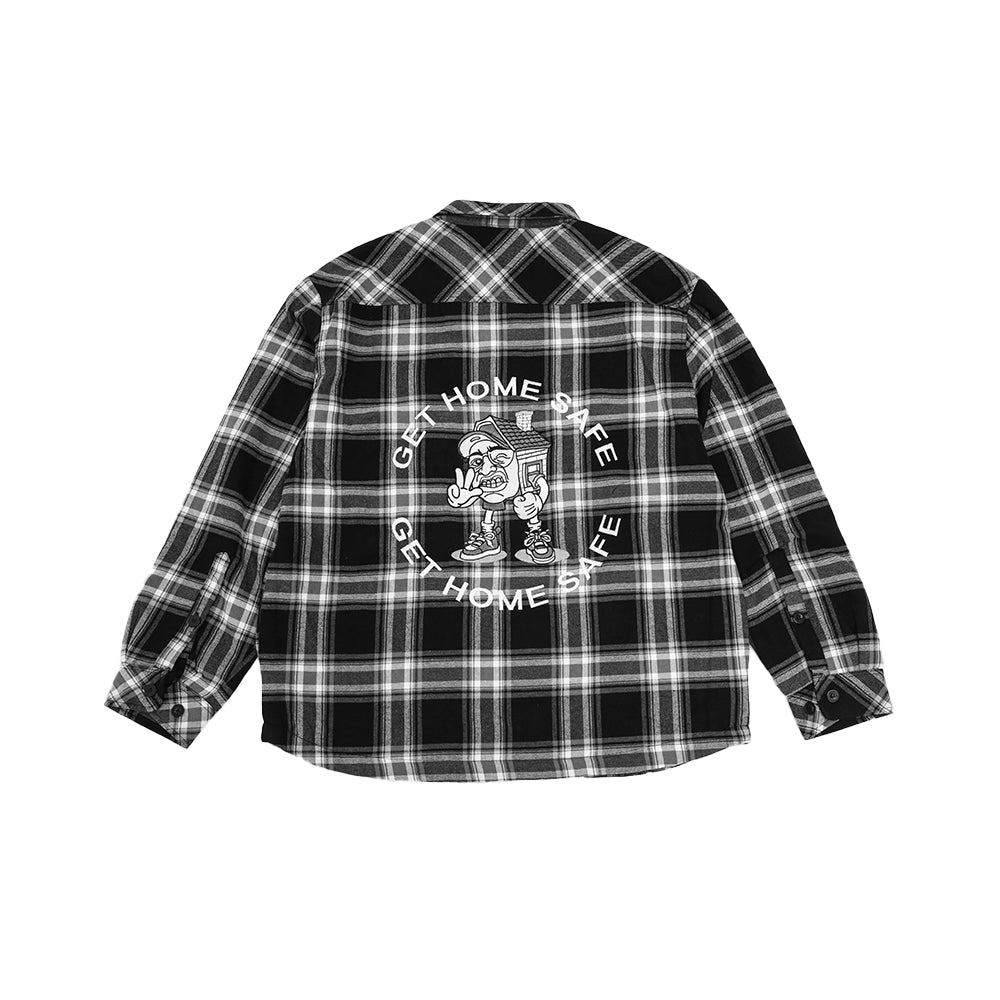 Get Home Safe Big Homie Embroidered Flannel Jacket